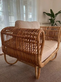 Poltrona da giardino DOLCEDO Rattan Naturale