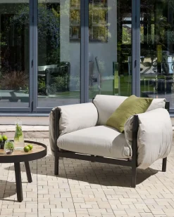 Poltrona da giardino ESPERIA Metallo Grigio
