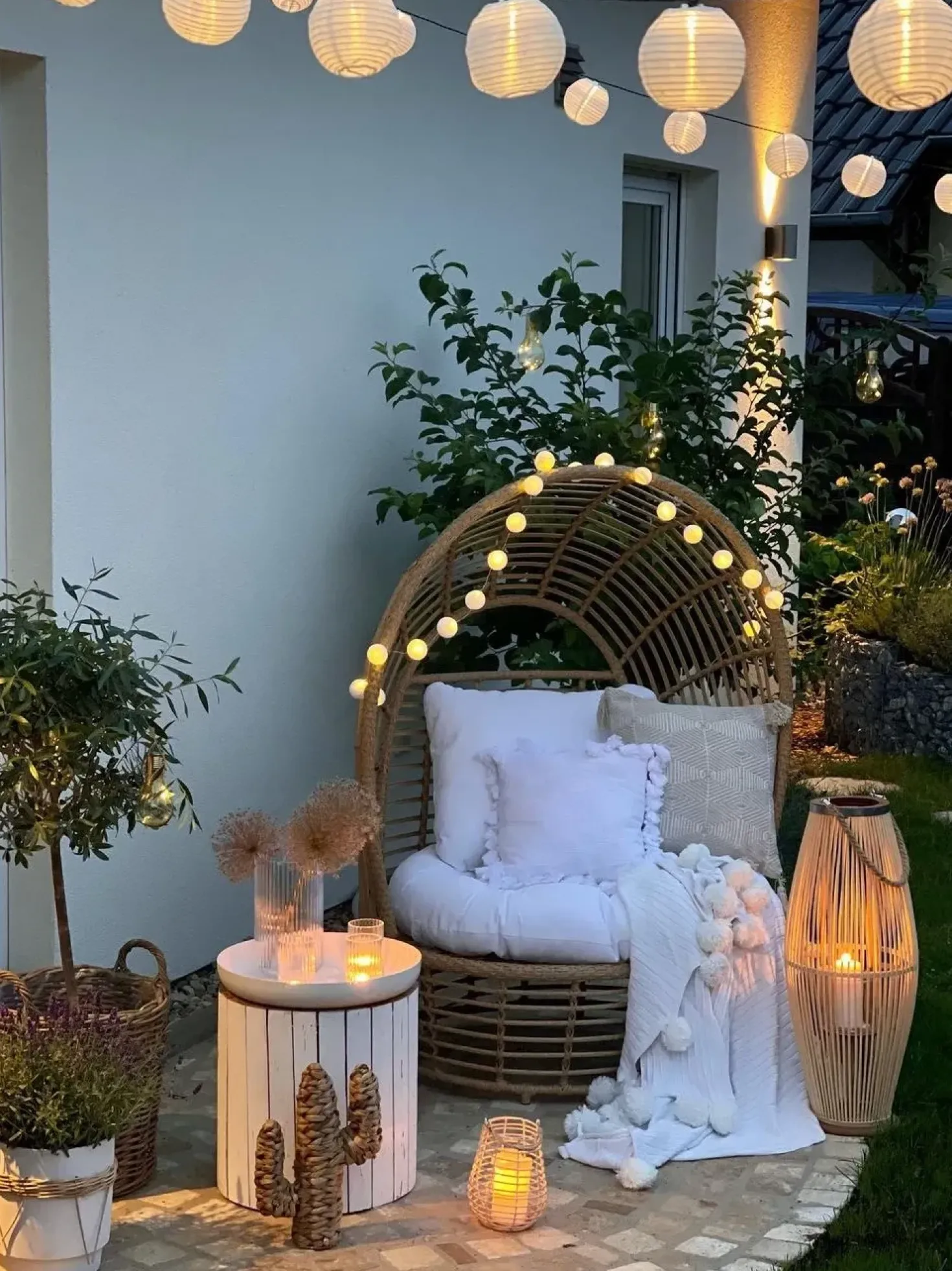 Poltrona da giardino LIDO Rattan Beige