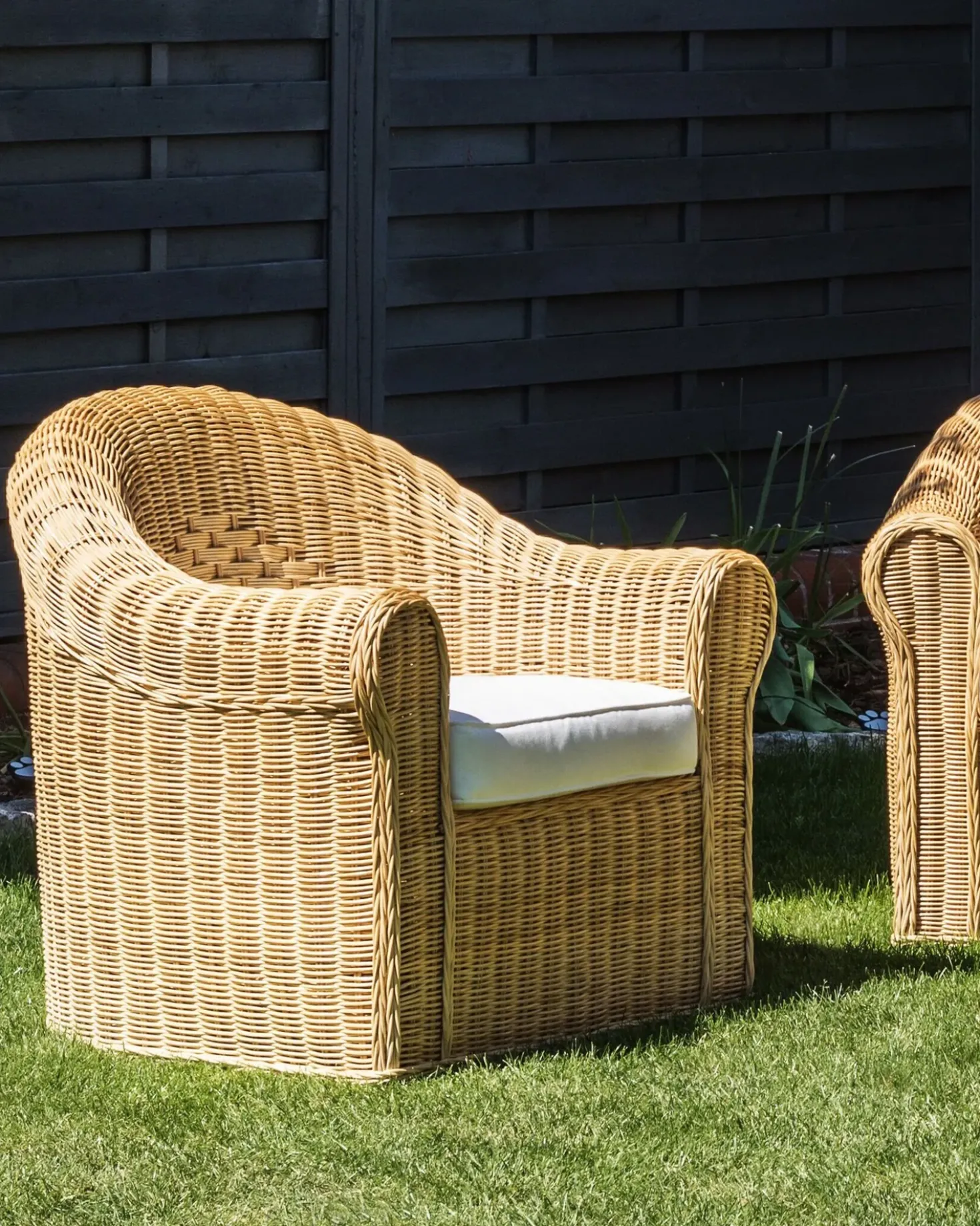 Poltrona da giardino LIVADEIA Rattan Naturale