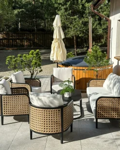 Poltrona da giardino MONTEFALCO Metallo Bianco