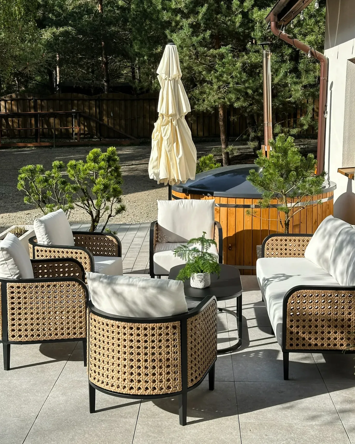 Poltrona da giardino MONTEFALCO Metallo Bianco