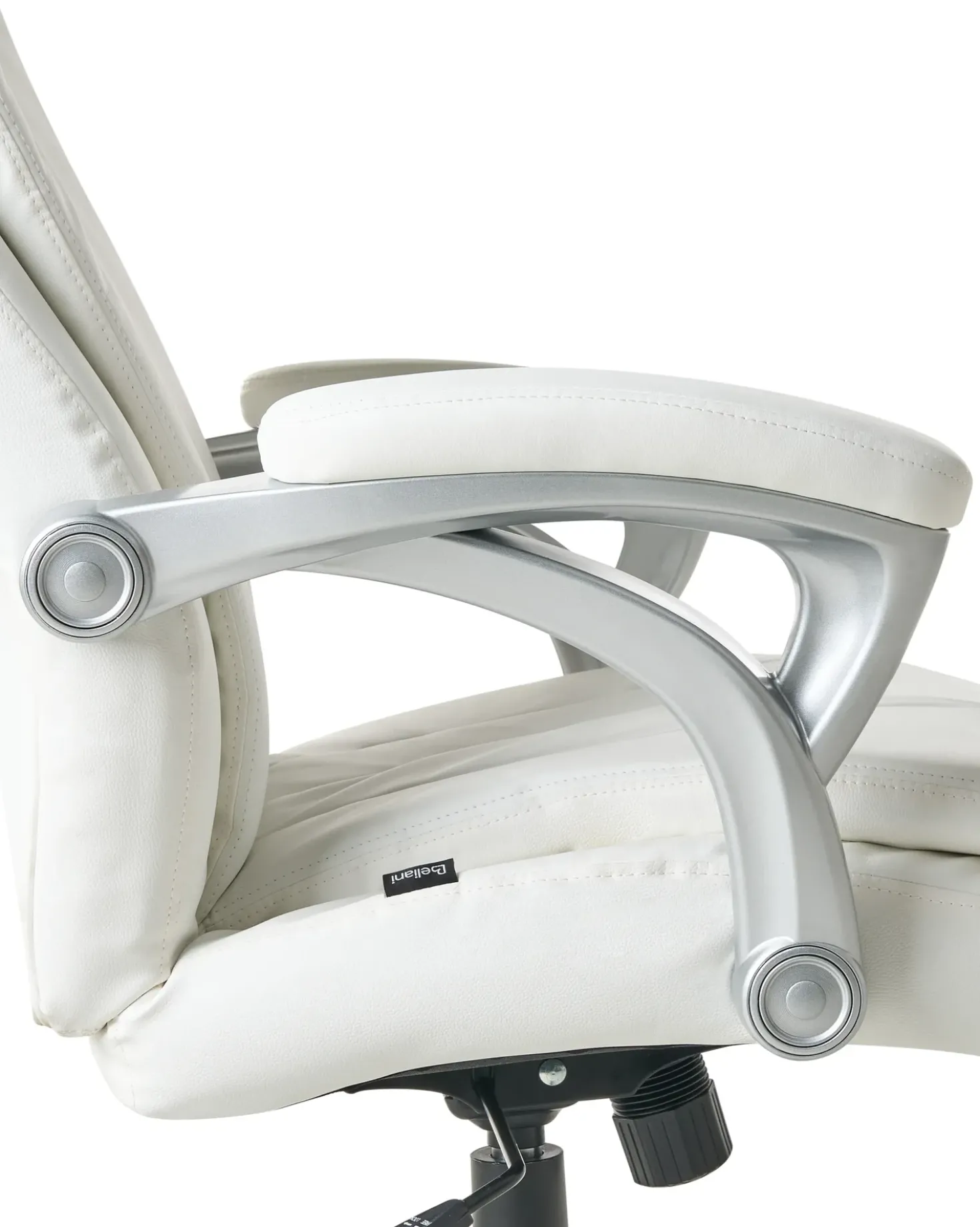Poltrona da scrivania CHIEF Pelle sintetica Bianco sporco