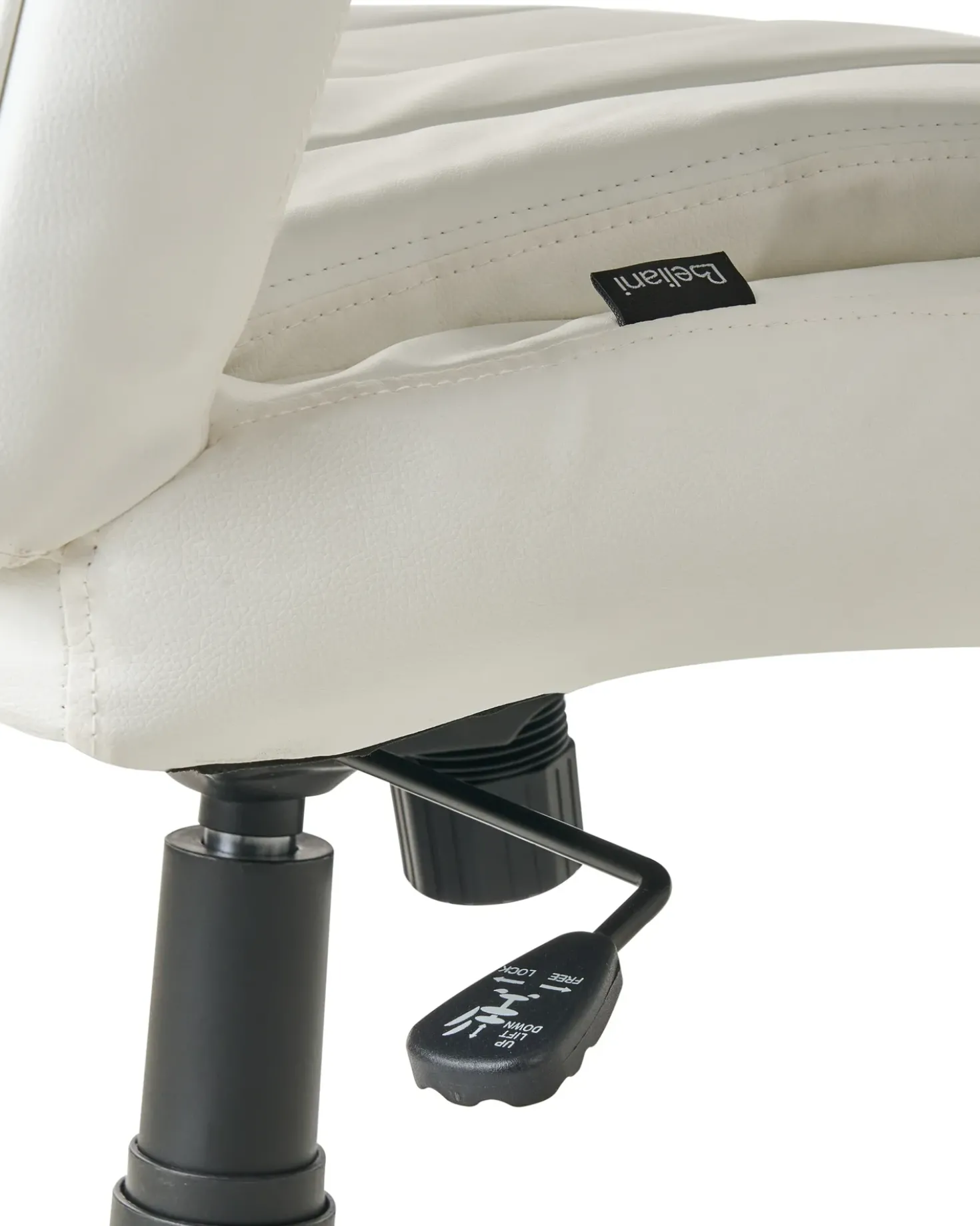 Poltrona da scrivania CHIEF Pelle sintetica Bianco sporco