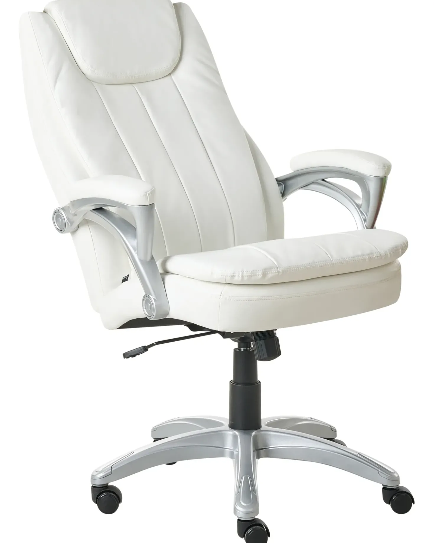 Poltrona da scrivania CHIEF Pelle sintetica Bianco sporco