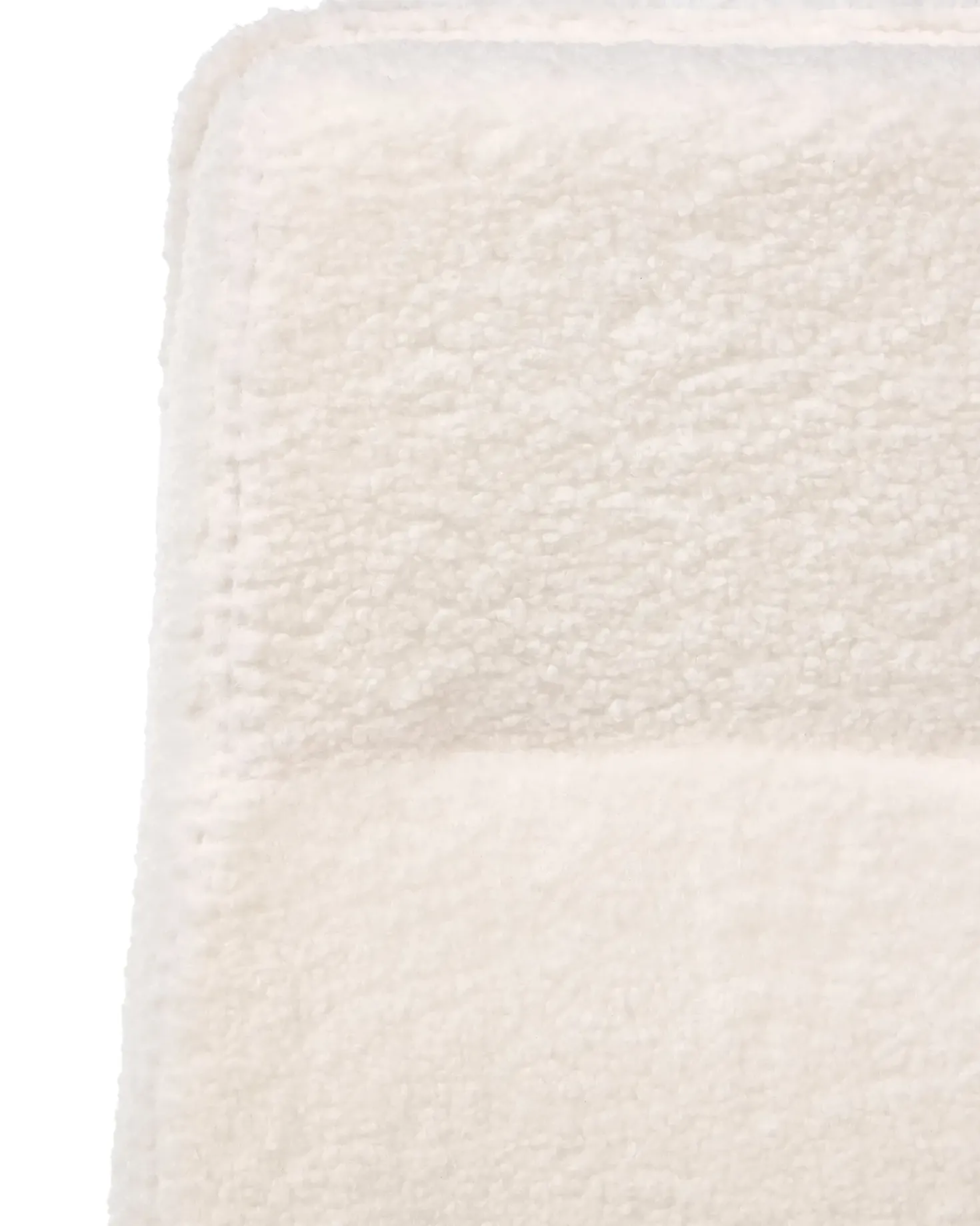 Poltrona da scrivania DEMURE Bouclé Bianco sporco