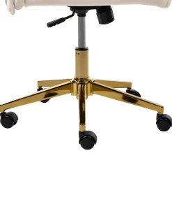 Poltrona da scrivania DEMURE Velluto Beige chiaro