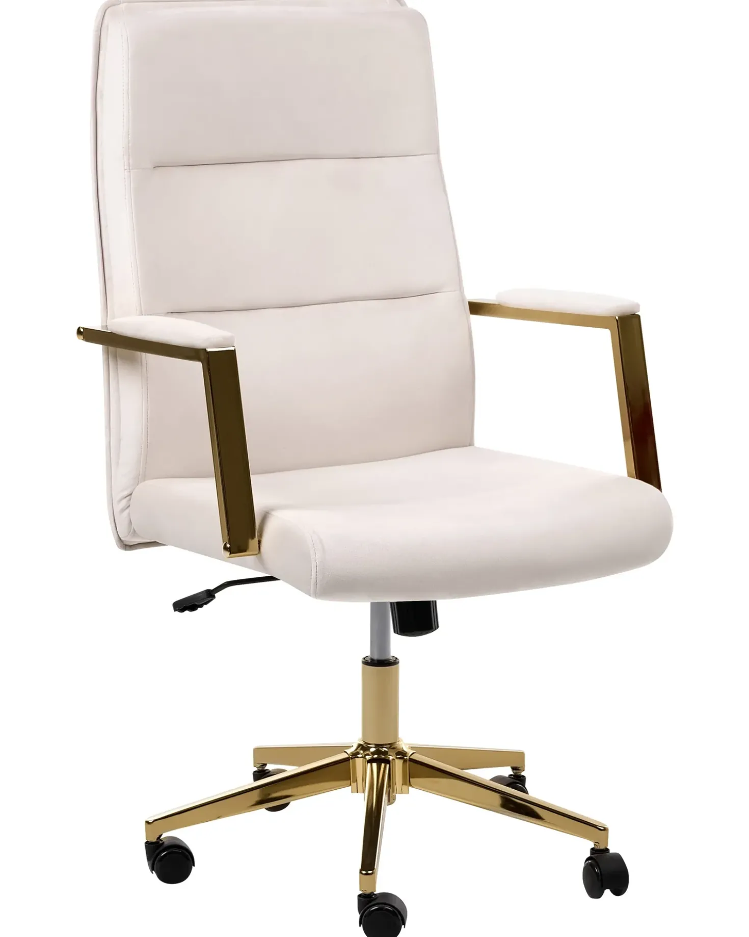 Poltrona da scrivania DEMURE Velluto Beige chiaro