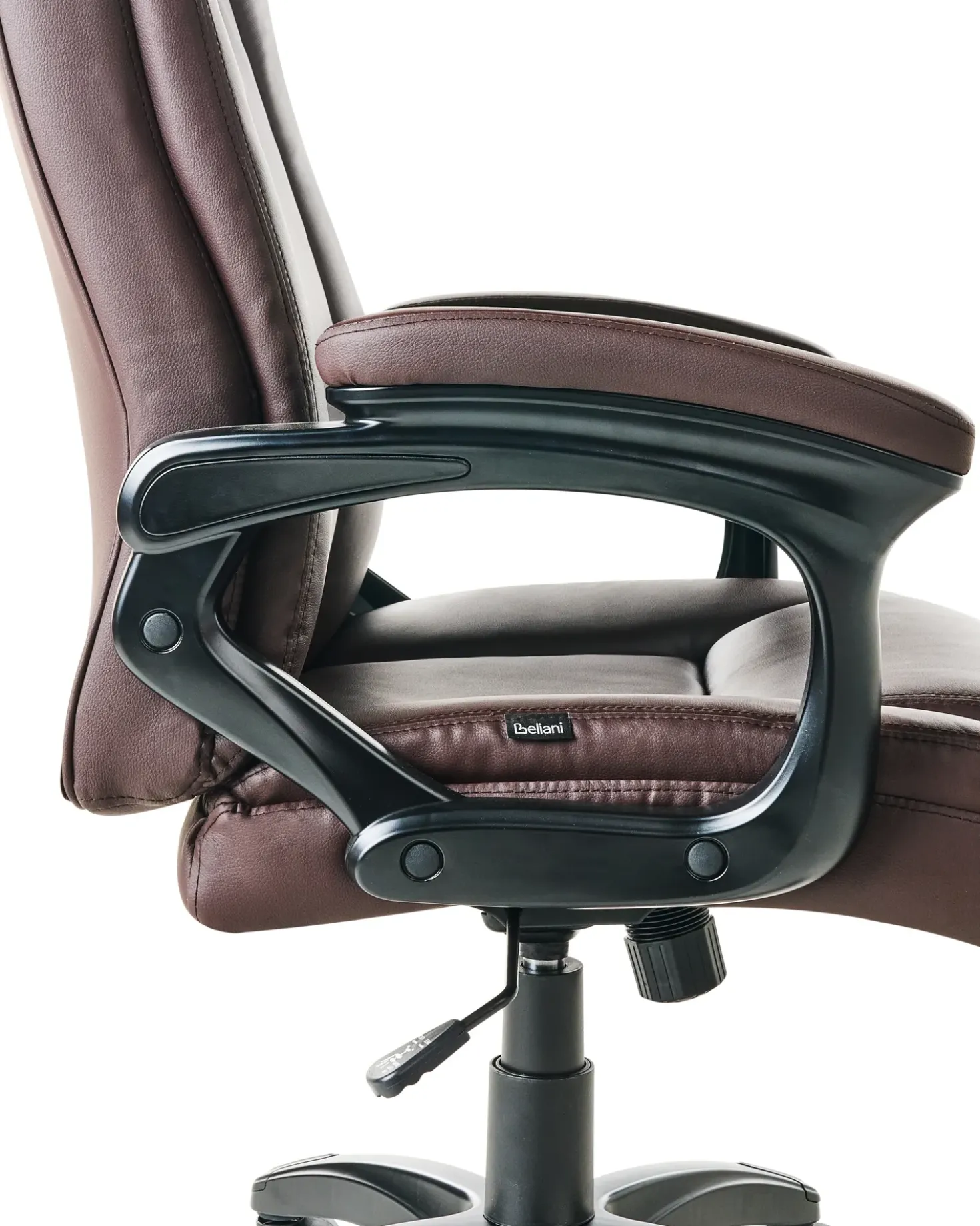 Poltrona da scrivania GRACEFUL Pelle sintetica Marrone scuro
