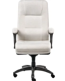 Poltrona da scrivania MAGNUS Lino Beige chiaro
