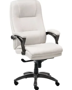 Poltrona da scrivania MAGNUS Lino Beige chiaro