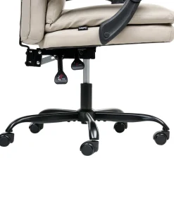 Poltrona da scrivania SERENE Pelle sintetica Beige chiaro