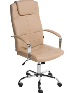 Poltrona da scrivania WINNER Pelle sintetica Beige sabbia
