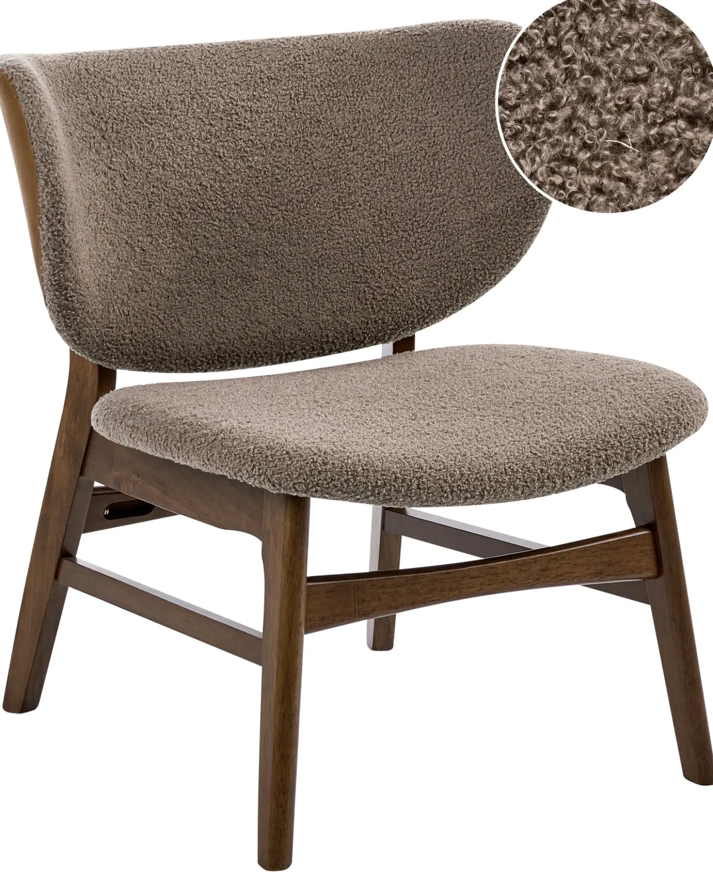 Poltrona DAY Bouclé Tortora