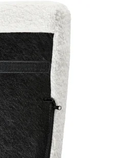Poltrona DRAMMEN Bouclé Bianco