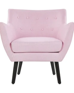 Poltrona DRAMMEN Tessuto Rosa