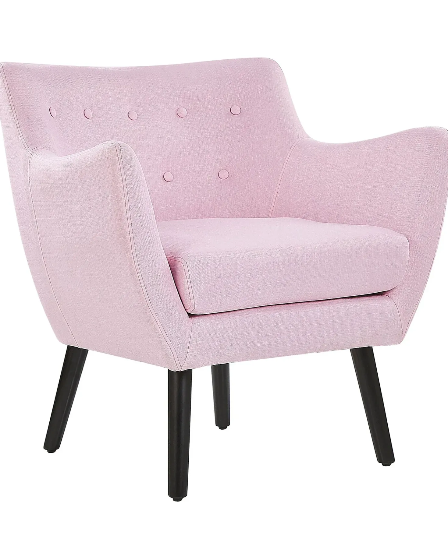 Poltrona DRAMMEN Tessuto Rosa