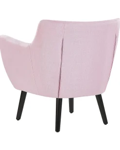 Poltrona DRAMMEN Tessuto Rosa