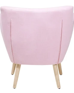 Poltrona DRAMMEN Tessuto Rosa
