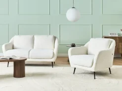 Poltrona EIBY Ciniglia Bianco