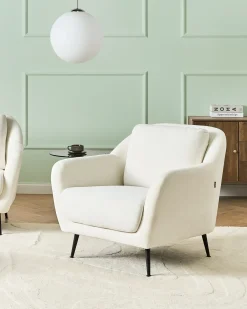 Poltrona EIBY Ciniglia Bianco
