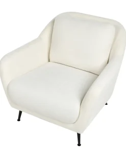 Poltrona EIBY Ciniglia Bianco
