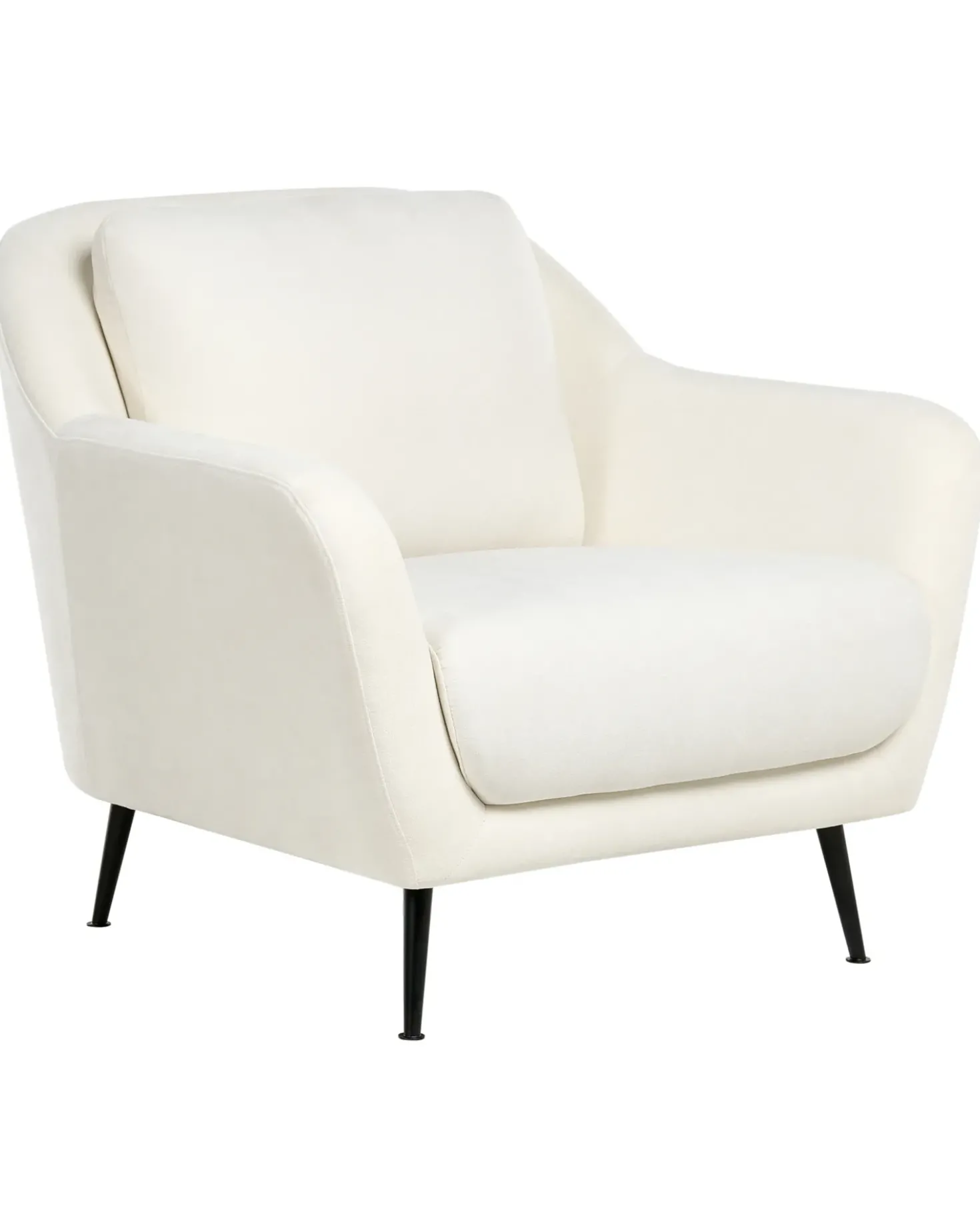 Poltrona EIBY Ciniglia Bianco