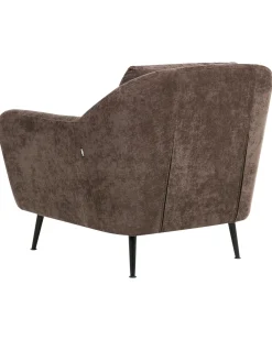 Poltrona EIBY Ciniglia Marrone scuro