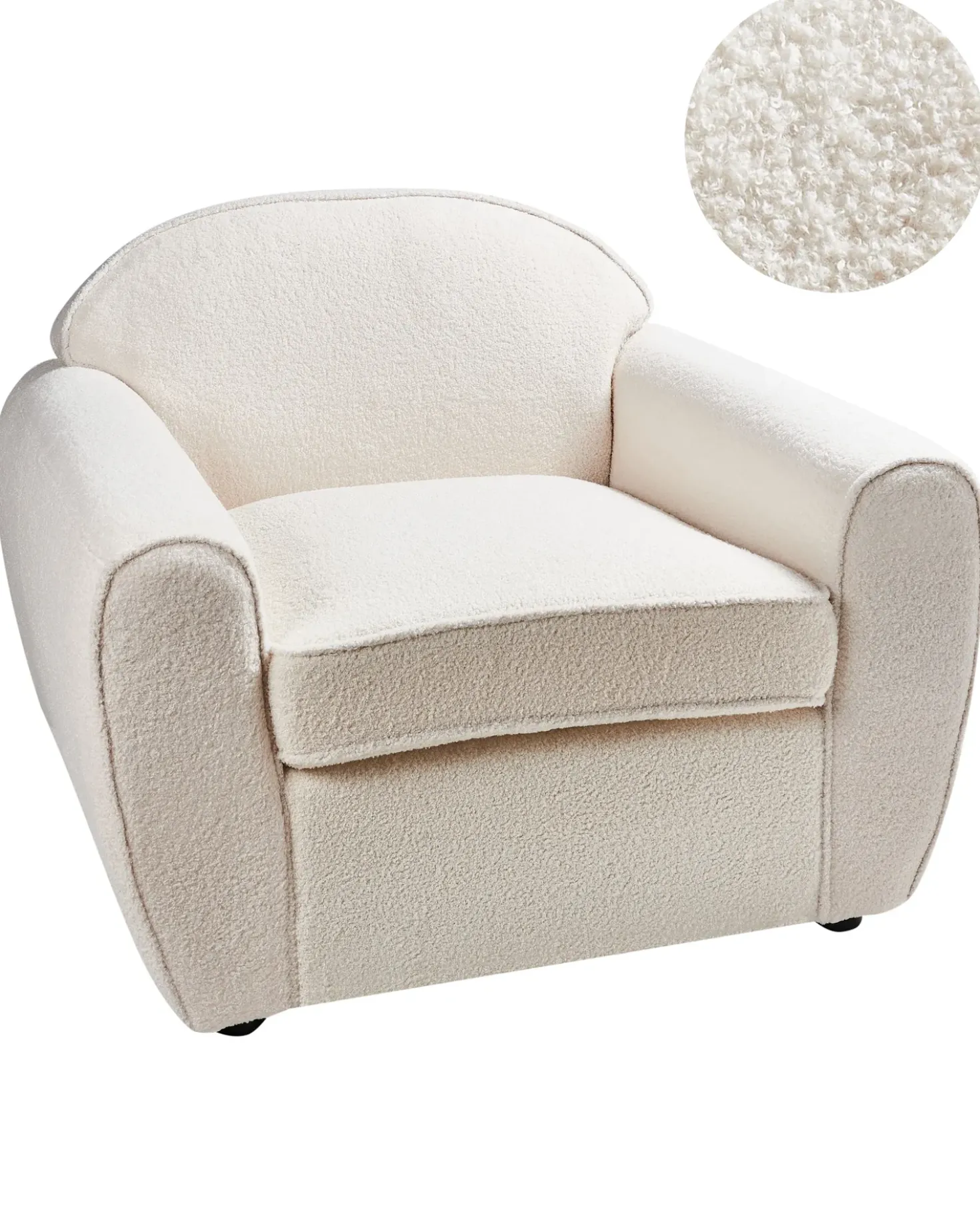 Poltrona ELLEDE Bouclé Beige chiaro
