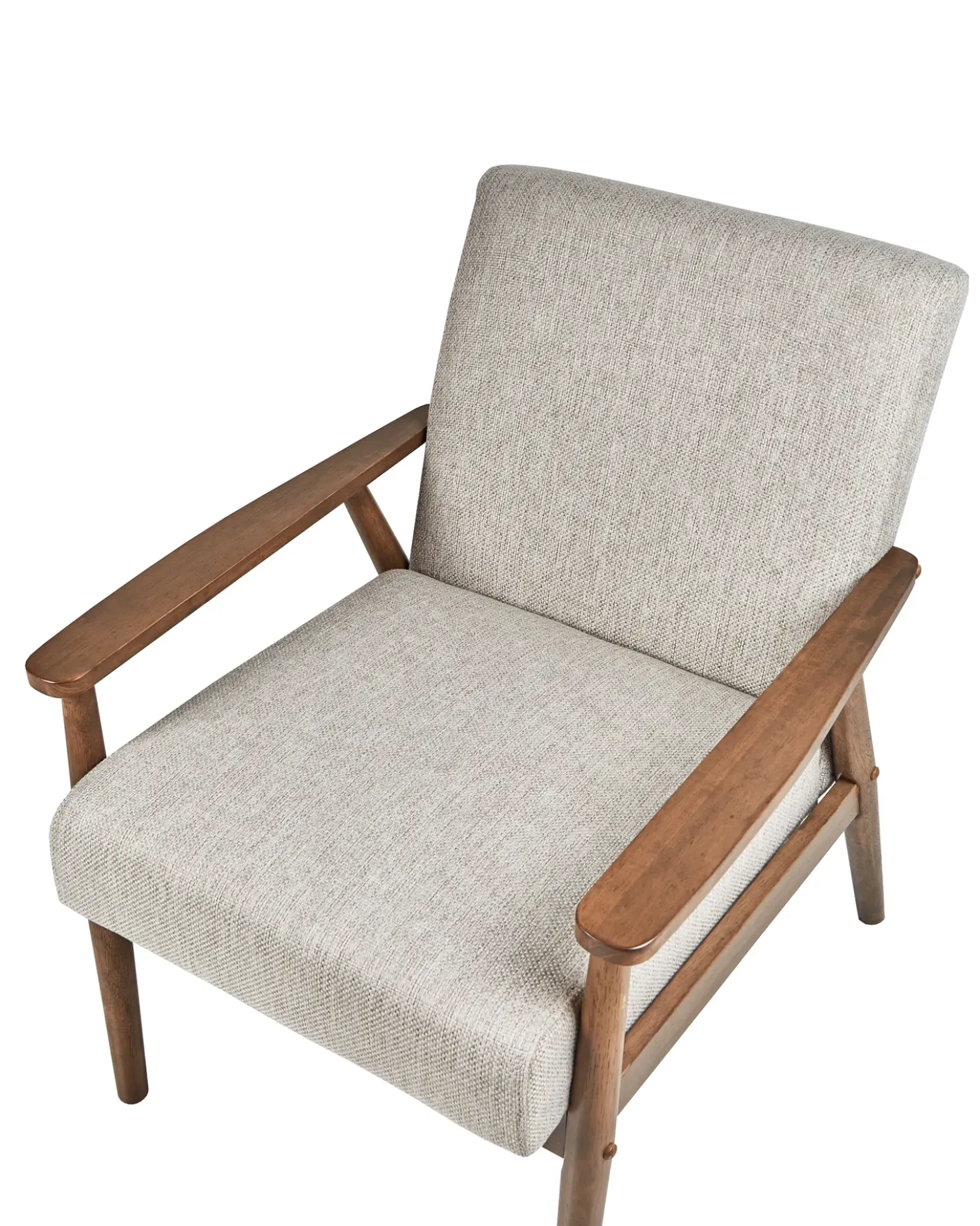 Poltrona ESRUM Tessuto Marrone scuro/Grigio