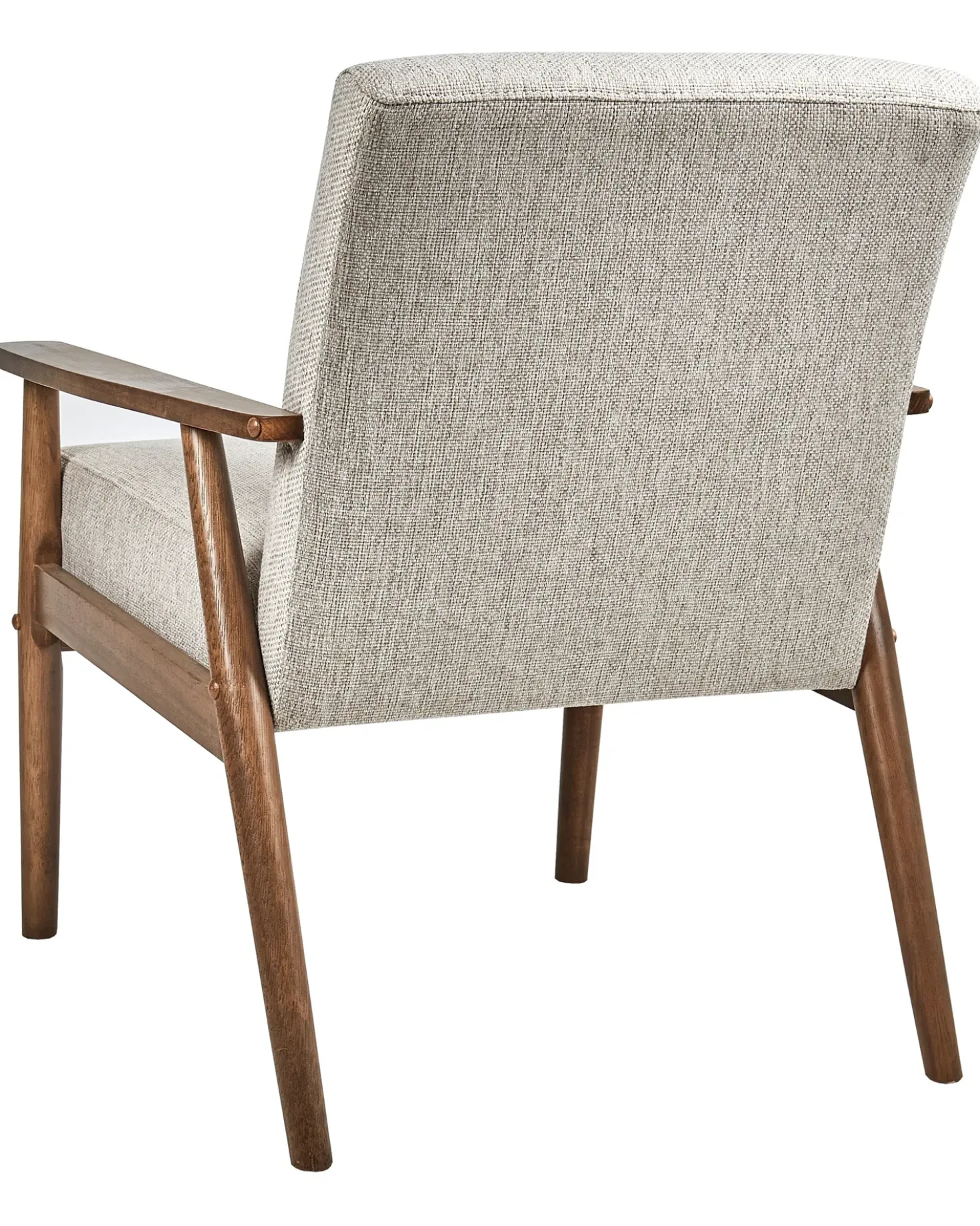 Poltrona ESRUM Tessuto Marrone scuro/Grigio