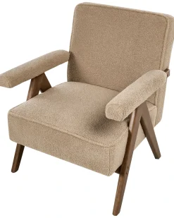 Poltrona EVJE Bouclé Beige sabbia