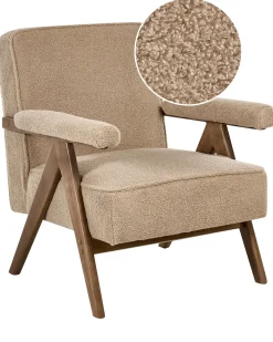 Poltrona EVJE Bouclé Beige sabbia