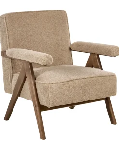 Poltrona EVJE Bouclé Beige sabbia