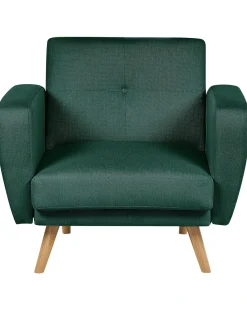 Poltrona FLORLI Tessuto Verde scuro