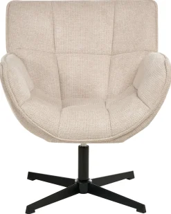Poltrona girevole AUMA Tessuto Beige