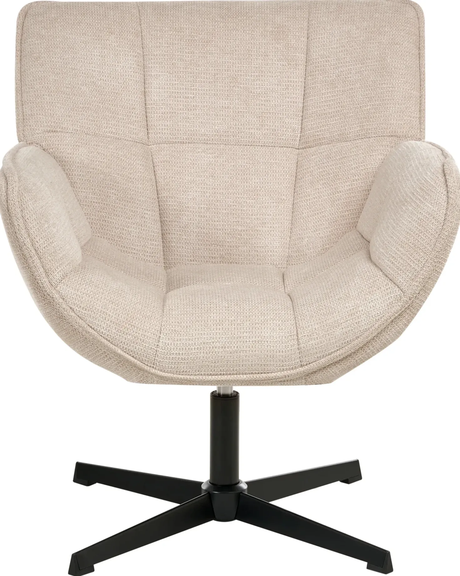Poltrona girevole AUMA Tessuto Beige