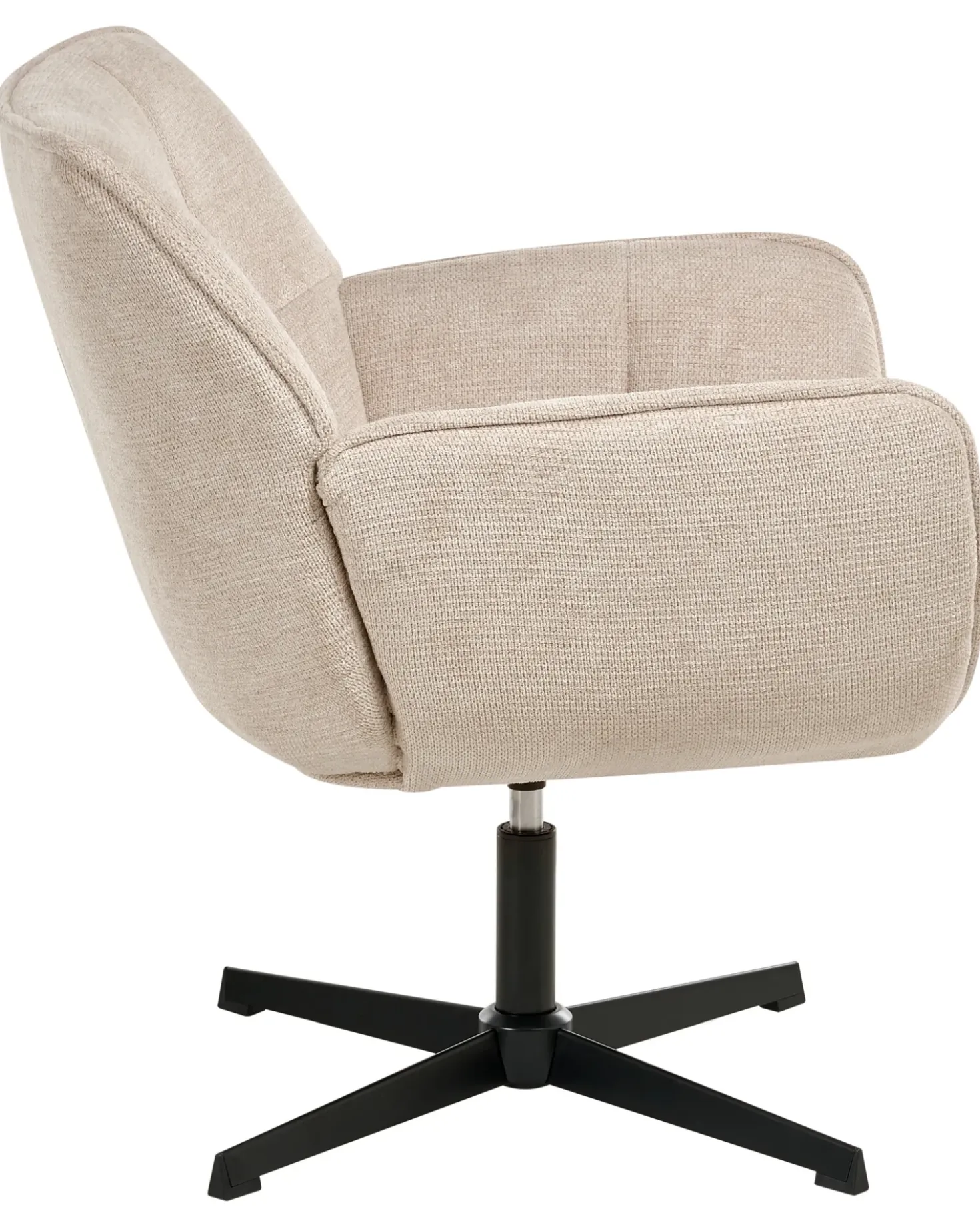 Poltrona girevole AUMA Tessuto Beige