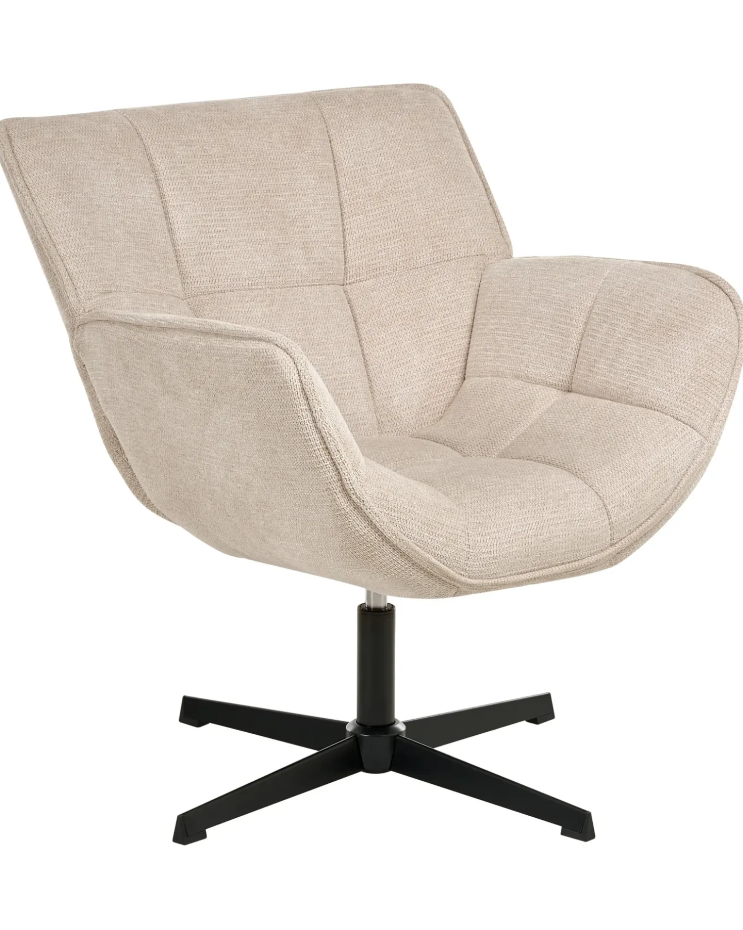 Poltrona girevole AUMA Tessuto Beige