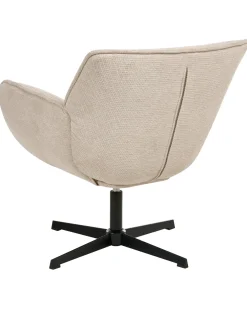 Poltrona girevole AUMA Tessuto Beige