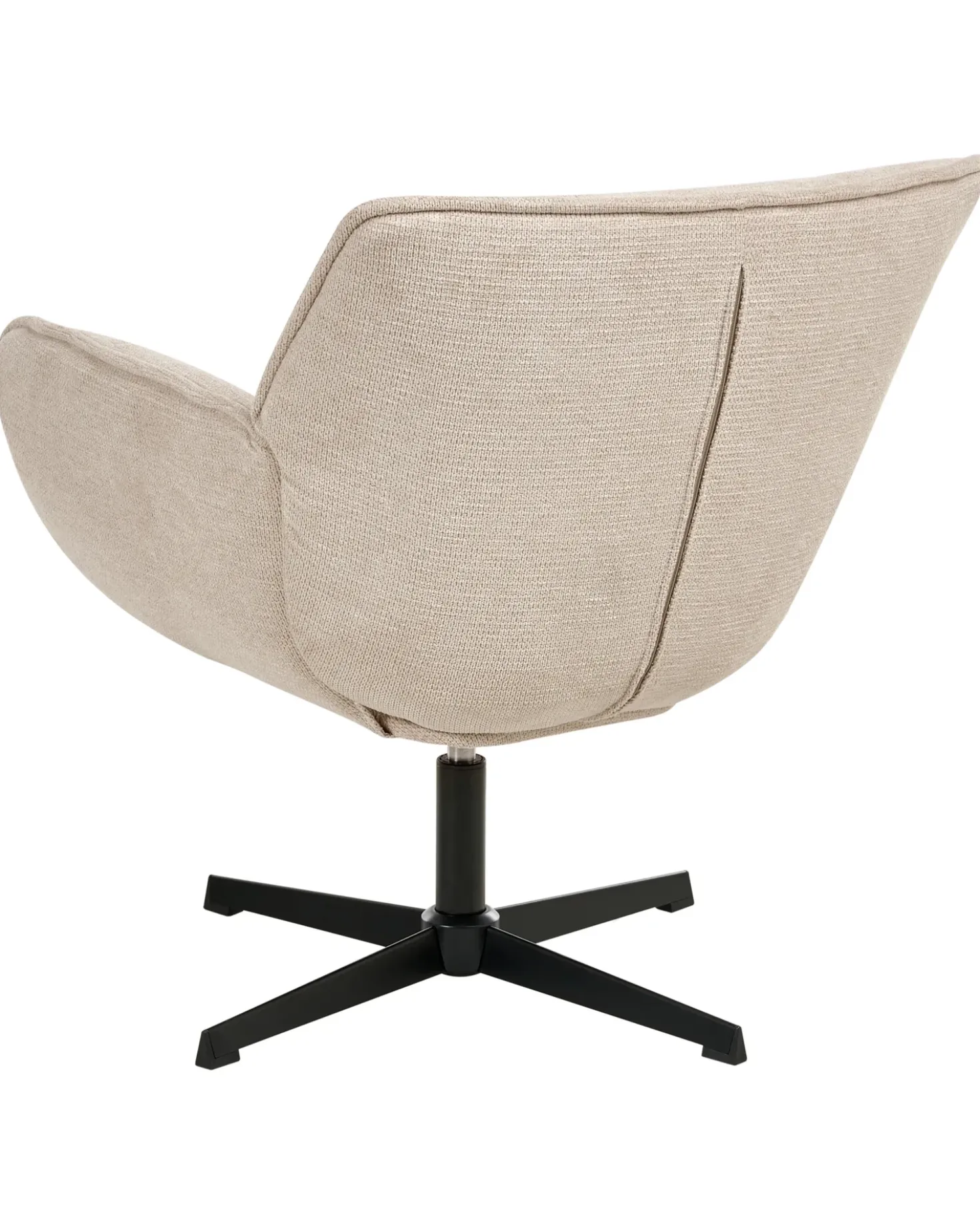 Poltrona girevole AUMA Tessuto Beige