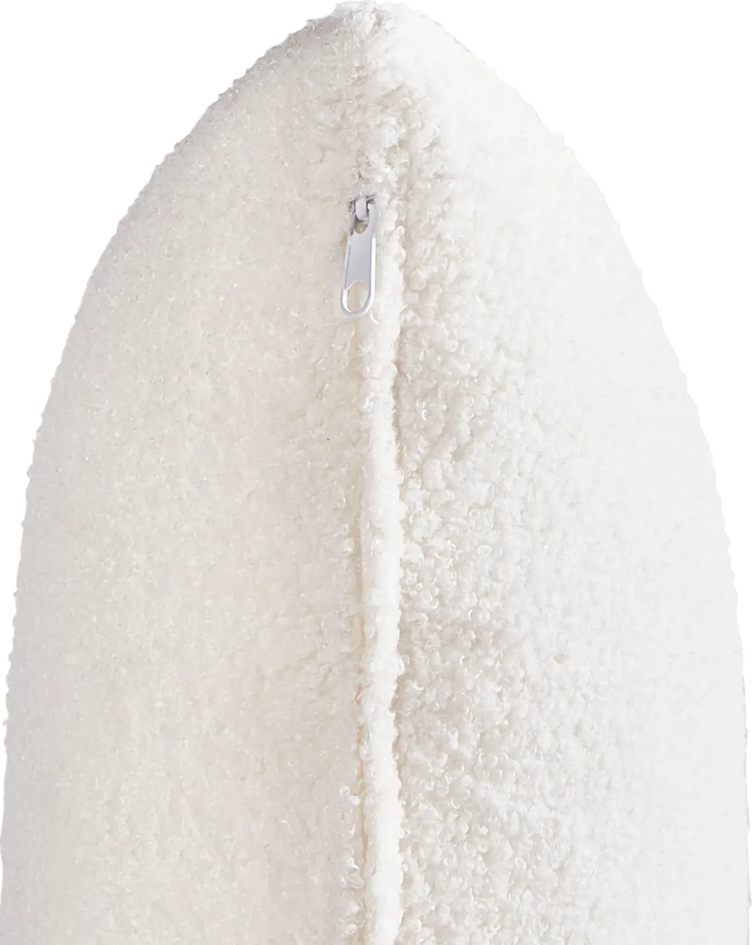 Poltrona girevole DALBY Bouclé Bianco