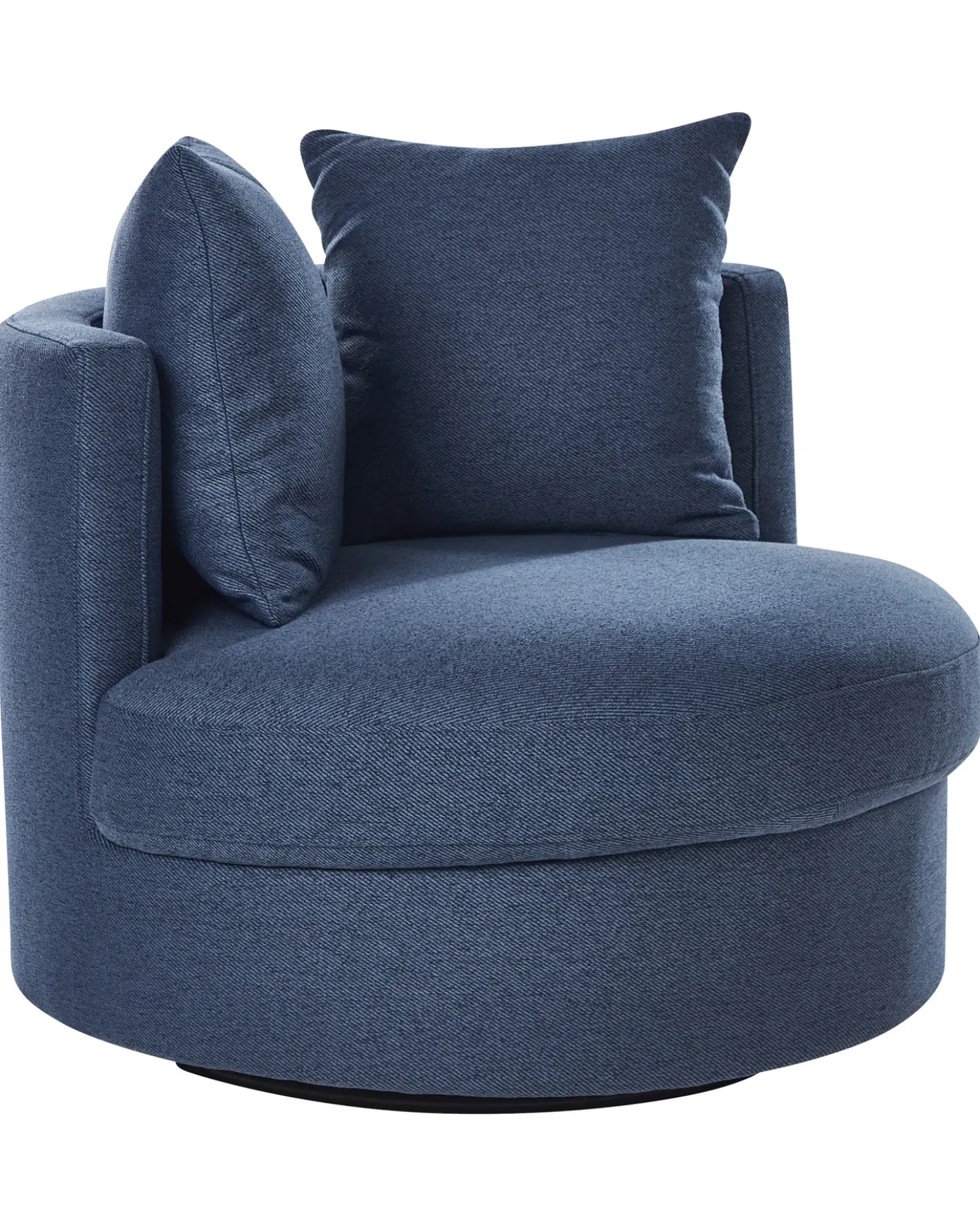 Poltrona girevole DALBY Tessuto Blu scuro