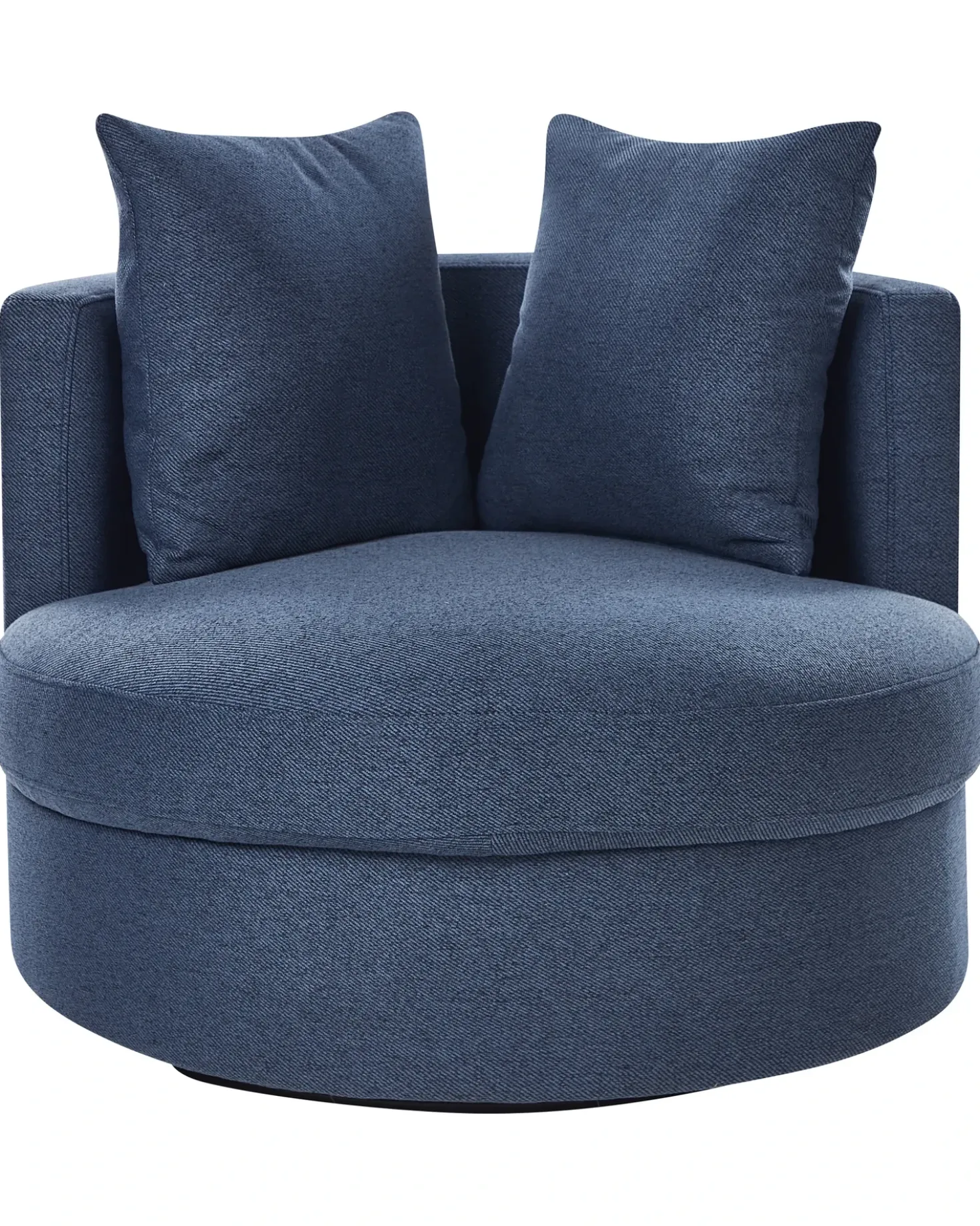 Poltrona girevole DALBY Tessuto Blu scuro