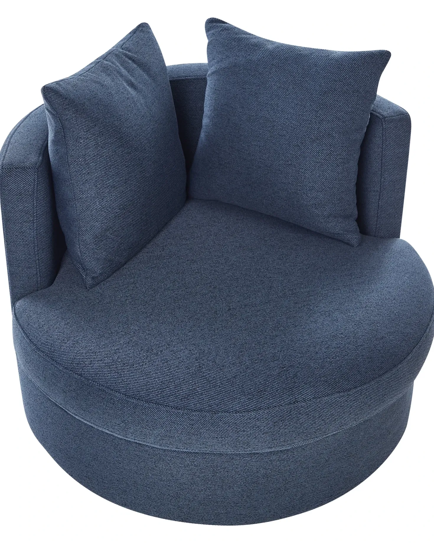 Poltrona girevole DALBY Tessuto Blu scuro