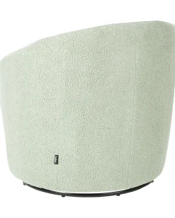 Poltrona girevole DAVIK Bouclé Verde chiaro