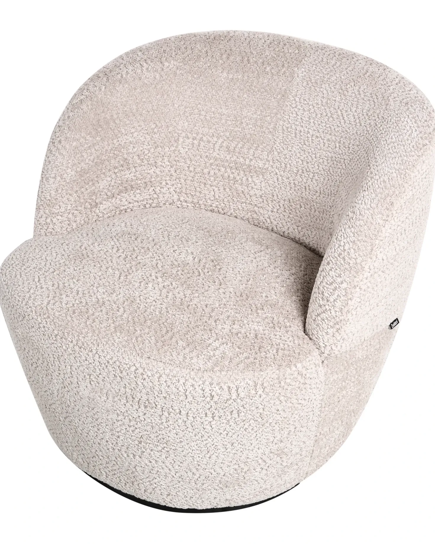 Poltrona girevole KUOLPA Ciniglia Beige