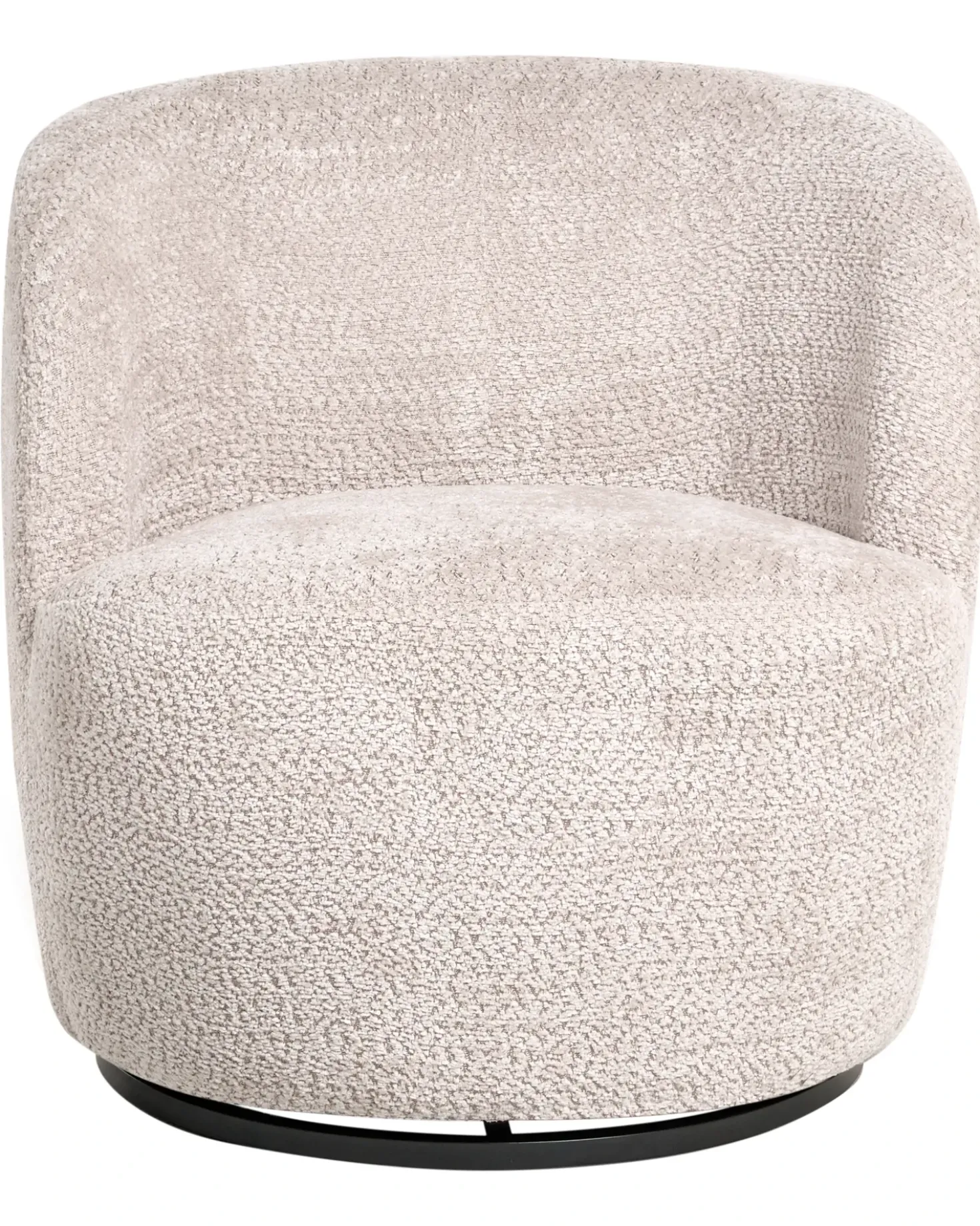 Poltrona girevole KUOLPA Ciniglia Beige