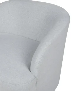 Poltrona girevole LAVIK Tessuto Grigio chiaro