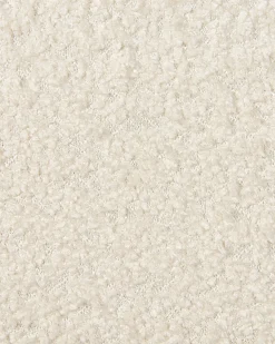 Poltrona girevole LIEKSA Bouclé Bianco sporco
